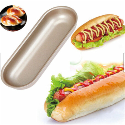 RK Bakeware China Foodservice NSF Hot Dog Bun Pan Hot Dog Bread Mould Nonstick Piekarnia