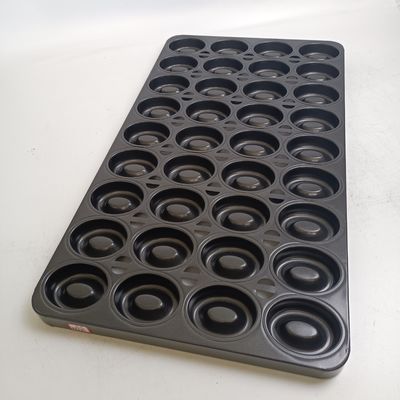 36 wnęk aluminiowych stalowych owalnych tacek do pieczenia pączków