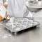 RK Bakeware China Foodservice NSF 9'30 Puchar 1.1 Oz. Szklany Aluminizowany Stalowy Mini Muffin Tray
