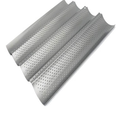 RK Bakeware China Foodservice NSF Aluminium 3 Grooves French Bread Baguette Płytki do pieczenia