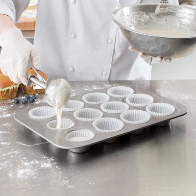 RK Bakeware China-12 Kompact Fluted 1.5mm Muffin Baking Pan Glazed Aluminized Steel