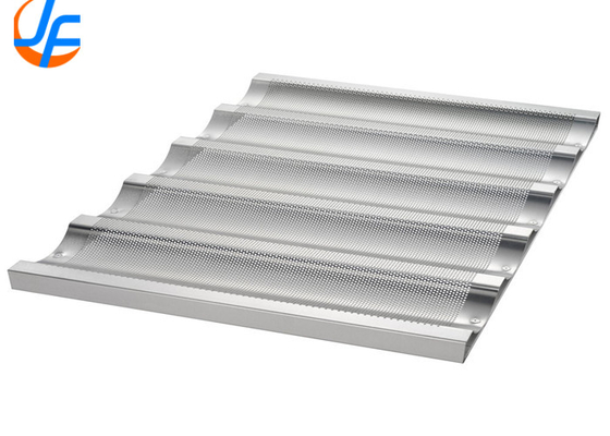 RK Bakeware China Foodservice NSF 16 Gague Aluminium Loaf Pans Uni Lock Aluminizowana stalowa baguetta / francuska patelnia na chleb