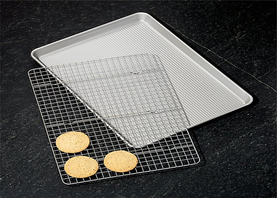 RK Bakeware China Aluminium Baking Tray Heavy Duty Gauge Aluminium Bun Sheet Pan