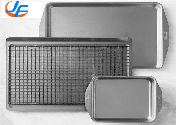 RK Bakeware China Aluminium Baking Tray Heavy Duty Gauge Aluminium Bun Sheet Pan