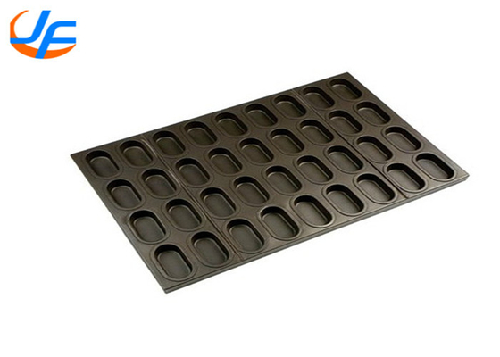 RK Bakeware China Foodservice Aluminizowany Owalny Muffin Baking Pan Square Muffin Baking Tray