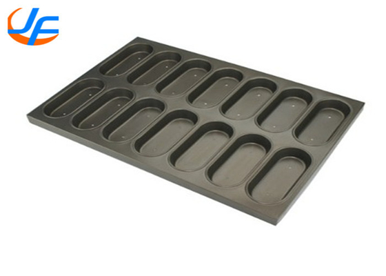 RK Bakeware China Foodservice Aluminizowany Owalny Muffin Baking Pan Square Muffin Baking Tray