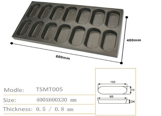 RK Bakeware China Foodservice Aluminizowany Owalny Muffin Baking Pan Square Muffin Baking Tray