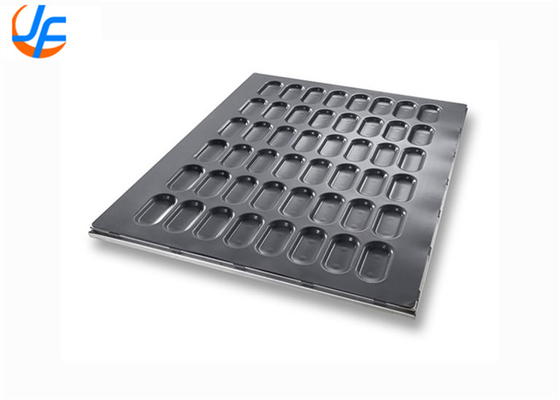 RK Bakeware China Foodservice 49015 Chicago Metallic Glazed Aluminized Steel Full Size Sub Sandwich Bun Baking Pan