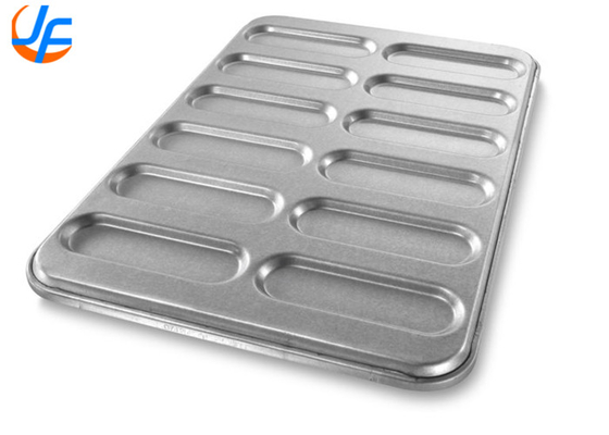 RK Bakeware China Foodservice 22100 Szklany New England Aluminized Steel Hot Dog Bun Pan Tray