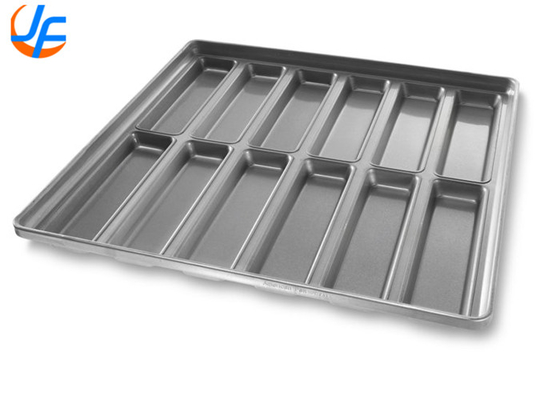 RK Bakeware China Foodservice 22100 Szklany New England Aluminized Steel Hot Dog Bun Pan Tray