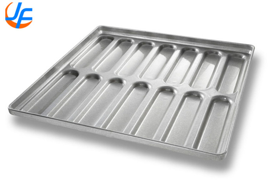 RK Bakeware China Foodservice 22100 Szklany New England Aluminized Steel Hot Dog Bun Pan Tray