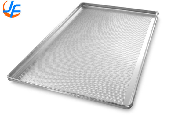 RK Bakeware China Foodservice 42465 Commercial 32 Mold Glazed Aluminized Steel Clustered Hot Dog Bun Pan