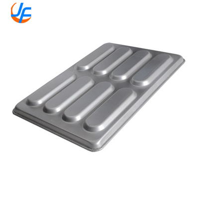 RK Bakeware China Foodservice Commercial Slicone Glazed Hot Dog Bun Pan Do hurtowych piekarni