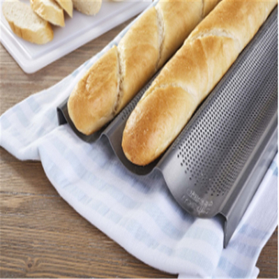 RK Bakeware China Foodservice NSF pełny rozmiar 16 gauge 5 Row Nonstick Aluminium Baguette Pieczarnia do chleba