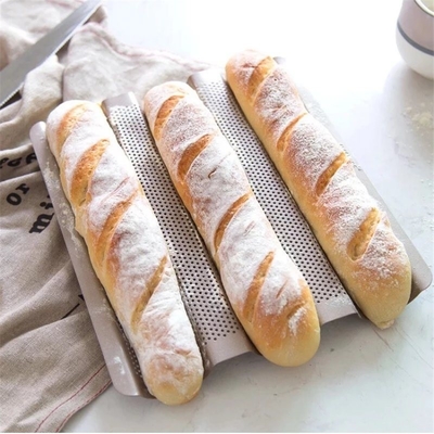 RK Bakeware China Foodservice NSF pełny rozmiar 16 gauge 5 Row Nonstick Aluminium Baguette Pieczarnia do chleba