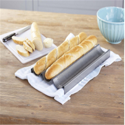RK Bakeware China Foodservice NSF pełny rozmiar 16 gauge 5 Row Nonstick Aluminium Baguette Pieczarnia do chleba