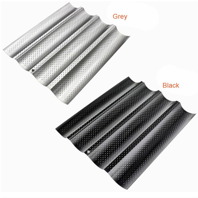 RK Bakeware China Foodservice NSF Perforowane formy z 3 szczelinami Blacha do pieczenia bagietek Forma na chleb francuski