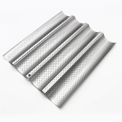 RK Bakeware China Foodservice NSF Perforowane formy z 3 szczelinami Blacha do pieczenia bagietek Forma na chleb francuski