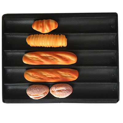 RK Bakeware China Foodservice NSF Perforated Aluminium Baguette Tray Francuski chleb Piekarnia Muold