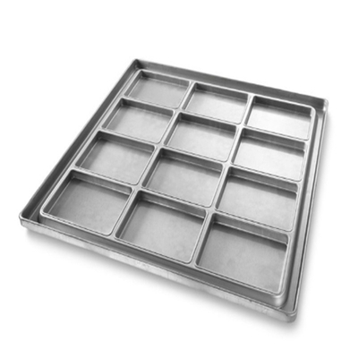 RK Bakeware China Foodservice NSF Glaze Nonstick Rektangulowy kwadrat Aluminium Pizza Pieczarka