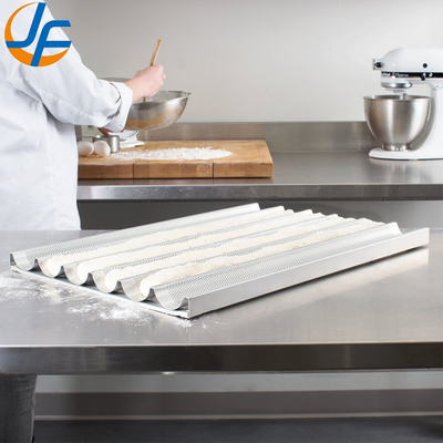 RK Bakeware China Foodservice NSF 5 Loaf Nonstick Aluminium Eurogliss Baguette Płytka do pieczenia/ Francuzska patelnia