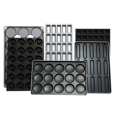 Rk Bakeware China-1200*800 Aluminium Baguette Baking Tray Nonstick For Mecatherm Baguette Line
