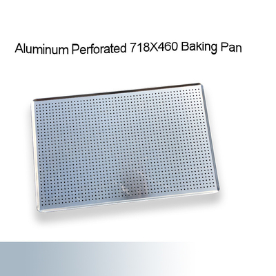 Rk Bakeware China-Swt406 &amp; Swt455 Nonstick Aluminium Flat Perforated Baking Tray Swage Edge For Australia Bakery