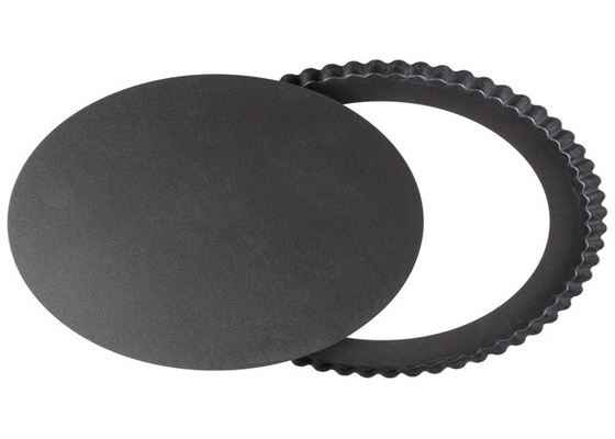 RK Bakeware China Foodservice NSF Nonstick Loose Bottom Fluted Oven Piecing Pizza Pan Pie Pan