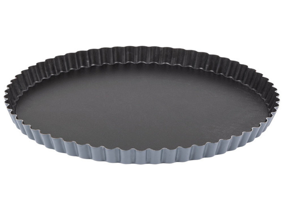 RK Bakeware China Foodservice NSF Nonstick Loose Bottom Fluted Oven Piecing Pizza Pan Pie Pan