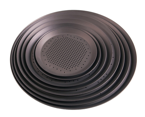 RK Bakeware China-Hard Anode Perforated Thin Crust Pizza Pan dla pizzy