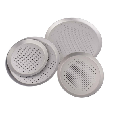 RK Bakeware China-Hard Anode Perforated Thin Crust Pizza Pan dla pizzy
