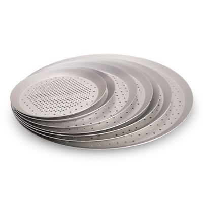 RK Bakeware China-Hard Anode Perforated Thin Crust Pizza Pan dla pizzy