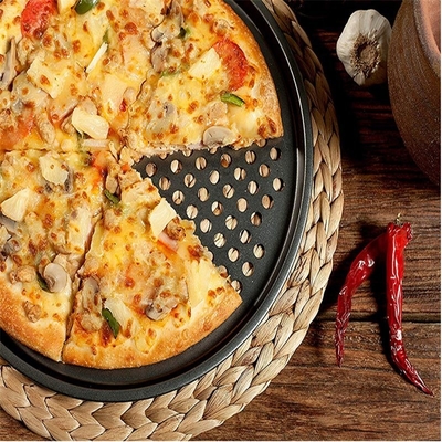 Rk Bakeware China Producent-Nonstick Aluminium Pizza Disk z obrzeżem
