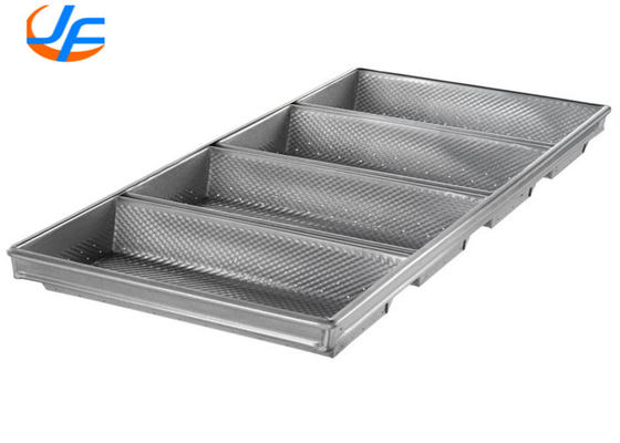 RK Bakeware China Foodservice NSF Telfon Nonstick 4 Strap Aluminizowany Pullman Loaf Pan / Steel Hearth Pan
