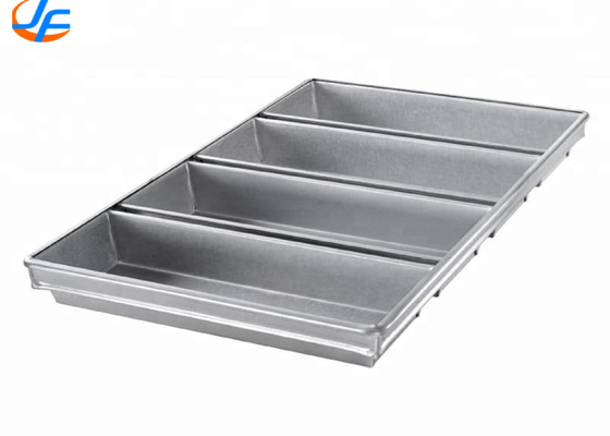 RK Bakeware China Foodservice NSF Telfon Nonstick 4 Strap Aluminizowany Pullman Loaf Pan / Steel Hearth Pan