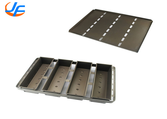 RK Bakeware China Foodservice NSF Drop On Bread Pan Lid Aluminium Alloy Pullman Pan, Non Stick Toast Bread Baking Pan