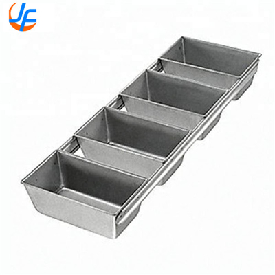 RK Bakeware China- 4 Strap Silicone Glazed Aluminium Loaf Pans/Pullman Pan Bread Pan Set Bread Mould Cake Loaf Pan