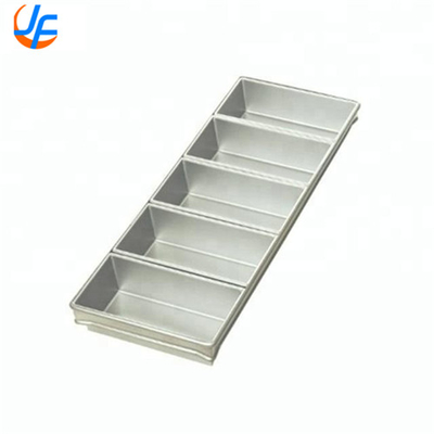 RK Bakeware China- 4 Strap Silicone Glazed Aluminium Loaf Pans/Pullman Pan Bread Pan Set Bread Mould Cake Loaf Pan