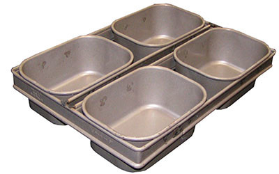 RK Bakeware China Foodservice NSF 600g Nonstick 4 paski Farmer's White Sandwich Bread Loaf Pan
