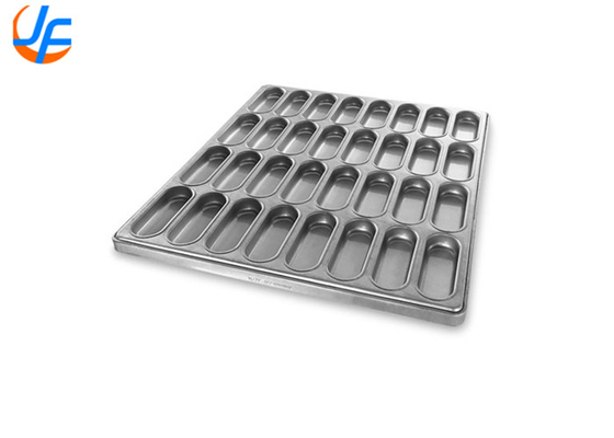 RK Bakeware China-PFA Nonstick Cluster Hot Dog Bun Pan With Gusseted Sidewalls dla piekarni przemysłowych