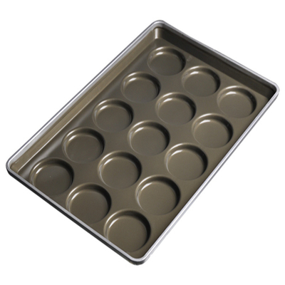 RK Bakeware China Foodservice NSF 45575 35 Puchar 3,8 oz. Szklany Aluminizowany Stalowy Pieczarnik