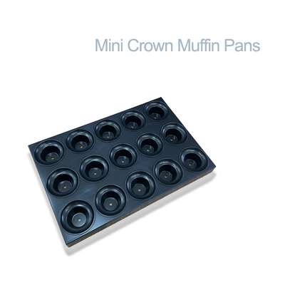 RK Bakeware China Foodservice NSF Niestandardowa komercyjna glazura z powłoką nieprzywierającą Mini Crown Taca na muffiny