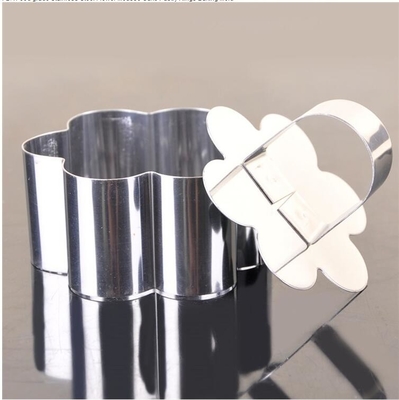 RK Bakeware China Foodservice NSF Mini Gotowanie Kwiatowy Ciasto Tynki Formy Do Pieczenia, Zabawny SS Pasty Cake Ring