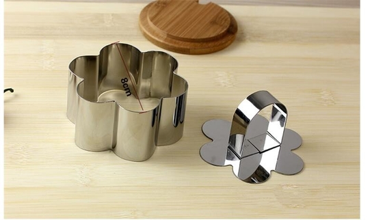 RK Bakeware China Foodservice NSF Mini Gotowanie Kwiatowy Ciasto Tynki Formy Do Pieczenia, Zabawny SS Pasty Cake Ring