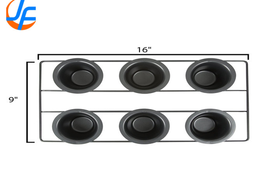 RK Bakeware China Foodservice NSF 6 kubków Stal nierdzewna Popover Pan
