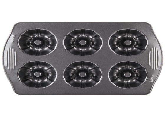 RK Bakeware China Foodservice NSF Nierdzewna Stalowa Forma Ciastka Fluted Mini Bundt Cake Pan