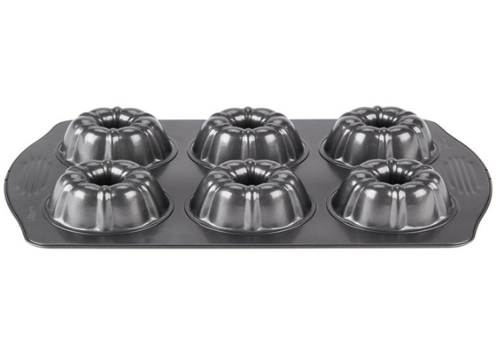 RK Bakeware China Foodservice NSF Nierdzewna Stalowa Forma Ciastka Fluted Mini Bundt Cake Pan