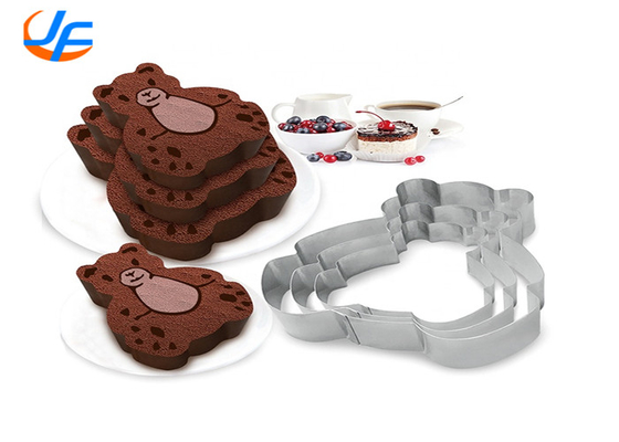 RK Bakeware China Foodservice NSF Aluminium Cake Mould, Nierdzewna Stal Miś Miś Moulding Mousse Cake Rings