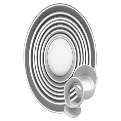 Rk Bakeware China-Round Rectangle Removable Anodized Aluminium Cake Mold Cake Pan Cake Tin