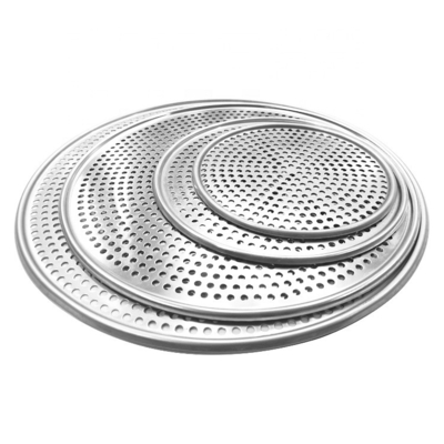 8 cali aluminium producenta tacy tacy aluminium dziury okrągłe metalowy piekarnik do pizzy tacy zperformowany pizza pleśń